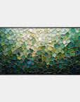Multicolor Shattered Glass Mosaic Textured Abstract Oil Painting Wall Art - Artwallpainting