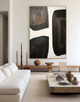 Multicolor Shifting Horizons Bold Abstract Canvas Art - Artwallpainting