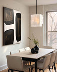 Multicolor Shifting Horizons Bold Abstract Canvas Art - Artwallpainting