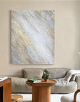 Multicolor Shimmering Veil Abstract Textured Canvas Art - Artwallpainting