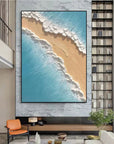 Multicolor Shoreline Serenity Canvas Painting For Home Decoration - Artwallpainting