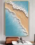 Multicolor Shoreline Serenity Canvas Painting For Home Decoration - Artwallpainting