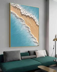 Multicolor Shoreline Serenity Canvas Painting For Home Decoration - Artwallpainting
