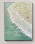 Multicolor Shoreline Whisper Textured Ocean Abstract Art - Artwallpainting