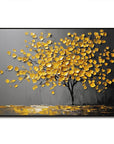 Multicolor Silence-Modern Hand-Painted Tree Of Life Abstract Wall Oil Painting - Artwallpainting