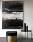 Multicolor Silent Crest - Abstract Textured Oil Painting For Modern Wall Decor - Artwallpainting
