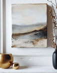 Multicolor Silent Horizon - Abstract Wall Art Of Natural Atmosphere In Indoor Or Bedroom - Artwallpainting