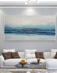 Multicolor Silent Waves-Modern Home Three-Dimensional Sea View Texture Wall Art - Artwallpainting