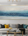 Multicolor Silent Waves-Modern Home Three-Dimensional Sea View Texture Wall Art - Artwallpainting