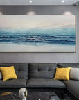 Multicolor Silent Waves-Modern Home Three-Dimensional Sea View Texture Wall Art - Artwallpainting
