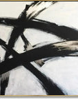 Multicolor Simplicity In Lines-Minimalist Abstract Brushwork Dance Texture Wall Art - Artwallpainting