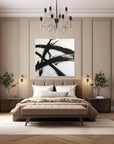 Multicolor Simplicity In Lines-Minimalist Abstract Brushwork Dance Texture Wall Art - Artwallpainting