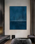 Multicolor Stormy Ocean Horizon Abstract Painting - Artwallpainting