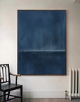 Multicolor Stormy Ocean Horizon Abstract Painting - Artwallpainting