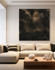 Multicolor Textured Abstract Oil Painting - Modern Minimalist Wall Art - Artwallpainting