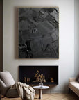 Multicolor Textured Abstract Oil Painting - Modern Minimalist Wall Art - Artwallpainting