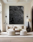 Multicolor Textured Abstract Oil Painting - Modern Minimalist Wall Art - Artwallpainting