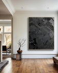 Multicolor Textured Abstract Oil Painting - Modern Minimalist Wall Art - Artwallpainting