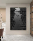 Multicolor Textured Abstract Pathway Canvas - Artwallpainting