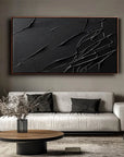 Multicolor Textured Abstract Wall Art - Minimalist Modern Canvas Painting - Artwallpainting