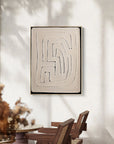 Multicolor Textured Minimalist Maze Canvas Art - Artwallpainting