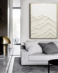 Multicolor Textured Minimalist Mountain Canvas Wall Art - Artwallpainting