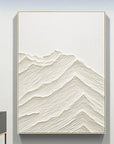 Multicolor Textured Minimalist Mountain Canvas Wall Art - Artwallpainting