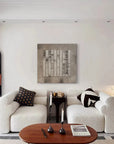 Multicolor Textured Minimalist Vertical Stripes Wall Art - Artwallpainting