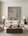 Multicolor Textured Minimalist Vertical Stripes Wall Art - Artwallpainting