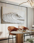 Multicolor Textured Ocean Wave Canvas Painting For Home Decoration - Artwallpainting