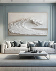 Multicolor Textured Ocean Wave Canvas Painting For Home Decoration - Artwallpainting