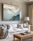 Multicolor Textured Ocean Wave Oil Painting For Modern Interiors - Artwallpainting