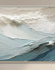 Multicolor Textured Ocean Wave Oil Painting For Modern Interiors - Artwallpainting