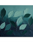 Multicolor Textured - Textured Leaf Wall Art | 3D Botanical Abstract Oil Painting For Modern Interiors - Artwallpainting