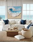 Multicolor Tidal Symphony Canvas Art - Artwallpainting