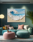 Multicolor Tidal Symphony Canvas Art - Artwallpainting