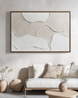 Multicolor Tranquil Layers-Minimalist Light Hand Drawn Organic Soft Block Wall Art - Artwallpainting