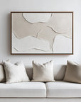Multicolor Tranquil Layers-Minimalist Light Hand Drawn Organic Soft Block Wall Art - Artwallpainting