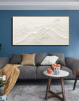 Multicolor Tranquil Peaks Textured Art - Artwallpainting