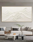 Multicolor Tranquil Peaks Textured Art - Artwallpainting