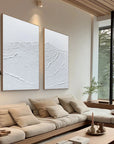 Multicolor Tranquil Peaks Wall Art Set Of 2 - Artwallpainting