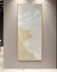 Multicolor Tranquil Shoreline Textured Coastal Canvas - Artwallpainting