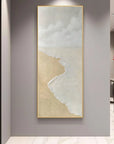 Multicolor Tranquil Shoreline Textured Coastal Canvas - Artwallpainting