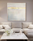 Multicolor Twilight End - Modern Minimalist Final Sunset Hand-Painted Oil Painting Wall Art - Artwallpainting