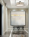Multicolor Twilight End - Modern Minimalist Final Sunset Hand-Painted Oil Painting Wall Art - Artwallpainting