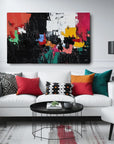Multicolor Urban Abstract Symphony-Abstract Color Block Turbulent Wall Art - Artwallpainting