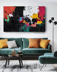 Multicolor Urban Abstract Symphony-Abstract Color Block Turbulent Wall Art - Artwallpainting