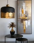 Multicolor Urban Resonance - Vertical Geometric Abstract Oil Painting - Artwallpainting