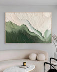 Multicolor Valley Vista Textured Abstract Landscape Art - Artwallpainting