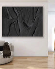 Multicolor Velvet Shadows Abstract Textured Canvas Art - Artwallpainting